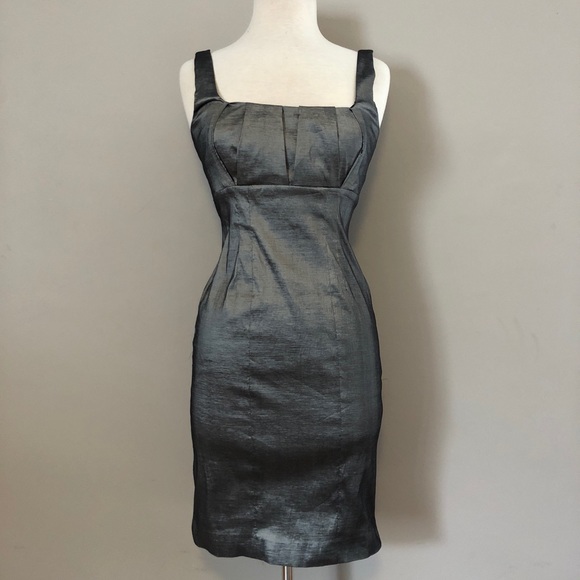 calvin klein gunmetal dress